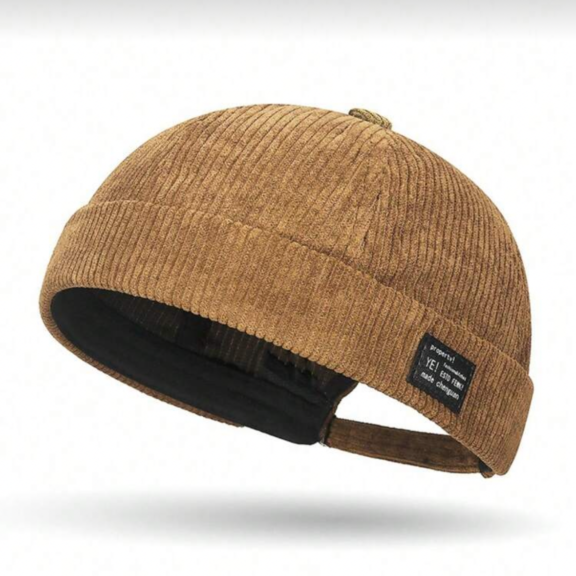 Caply Corduroy Cap – Khaki color